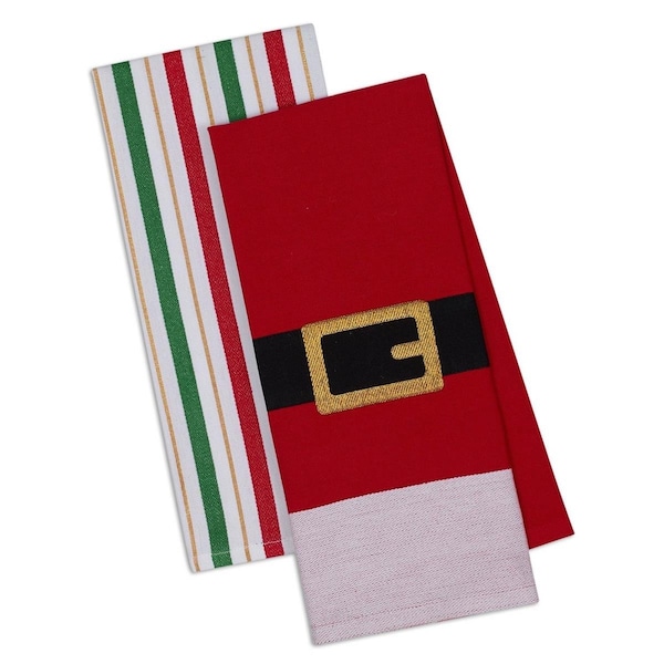 Fastfood Assorted Santa Belt Dish Towel Set - FA2567290