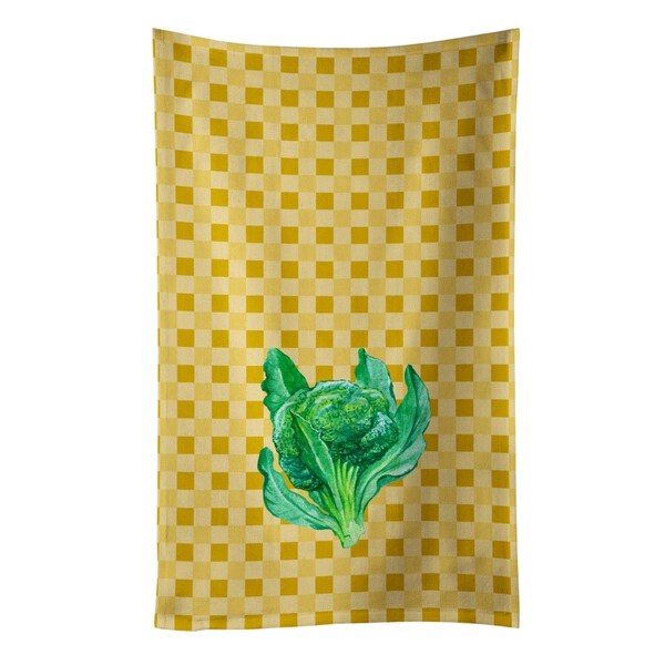 Carolines Treasures Broccoli on Basketweave Kitchen Towel - BB7186KTWL