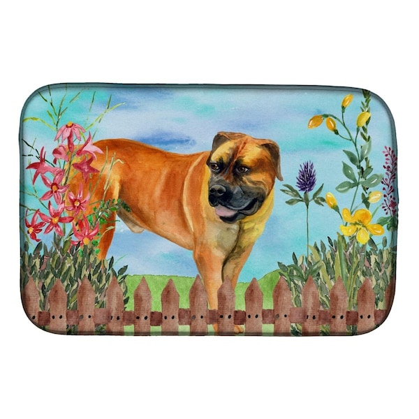 Carolines Treasures Boerboel Mastiff Spring Dish Drying Mat - CK1208DDM