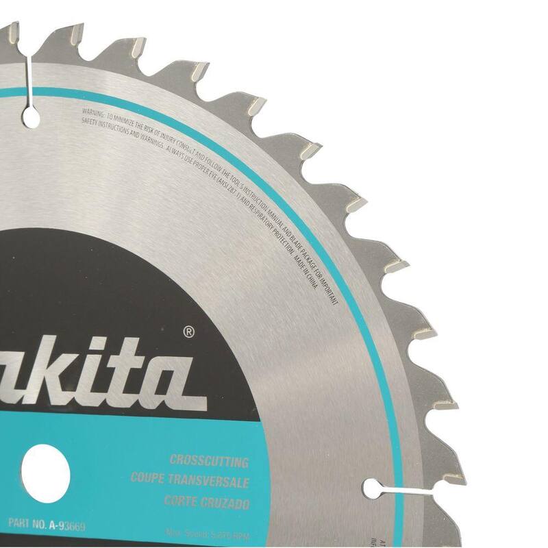 Makita 10 in. x 5/8 in. 40 TPI Micro-Pulida Hoja para Sierra Inglete - A-93669