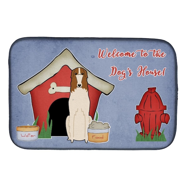 Carolines Treasures Dog House Collection Borzoi Dish Drying Mat - BB2777DDM