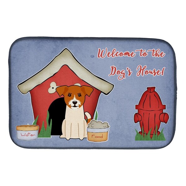 Carolines Treasures Dog House Collection Jack Russell Terrier Dish Drying Mat - BB2862DDM