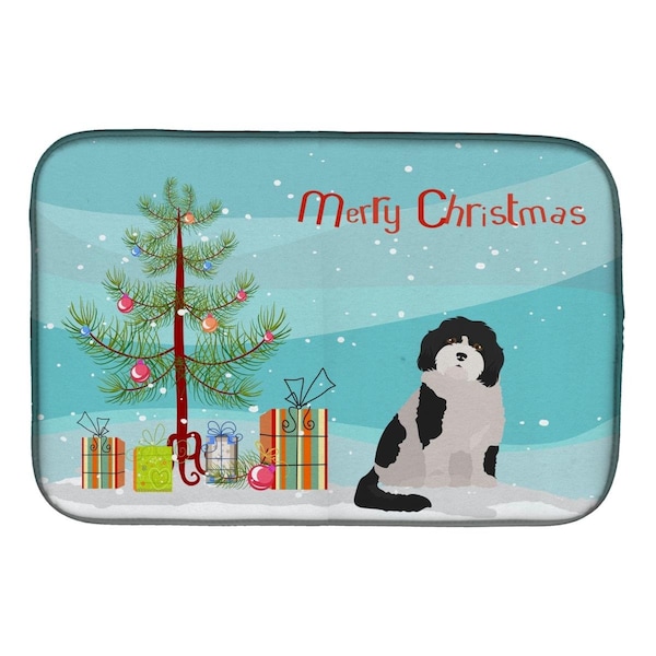 Carolines Treasures Cavachon No.3 Christmas Tree Dish Drying Mat - CK3888DDM