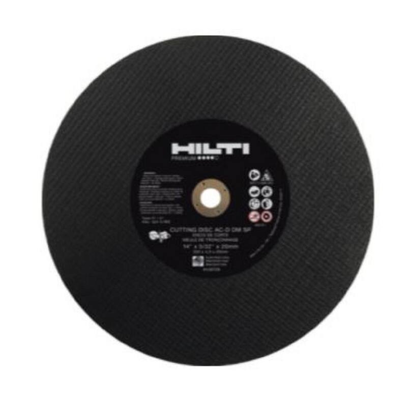Cuchilla de metal dúctil abrasivo de Hilti 14 pulg. x 5/32 pulg. x 1 pulg. paquete premium universal (10 piezas) - 436729