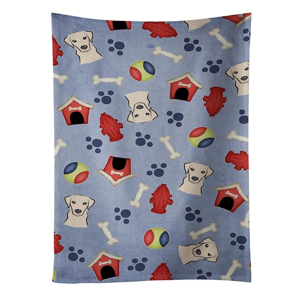 Carolines Treasures Dog House Collection Yellow Labrador Kitchen Towel - BB4001KTWL