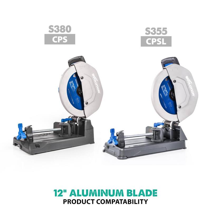 Herramienta de corte de aluminio Evolution Power Tools de 12 pulgadas y 80 dientes - 12BLADEAL