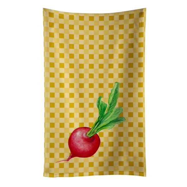 Carolines Treasures Radish on Basketweave Kitchen Towel - BB7210KTWL