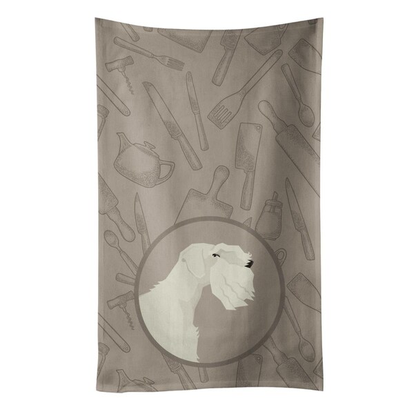 Carolines Treasures Sealyham Terrier in the Kitchen Kitchen Towel - CK2208KTWL