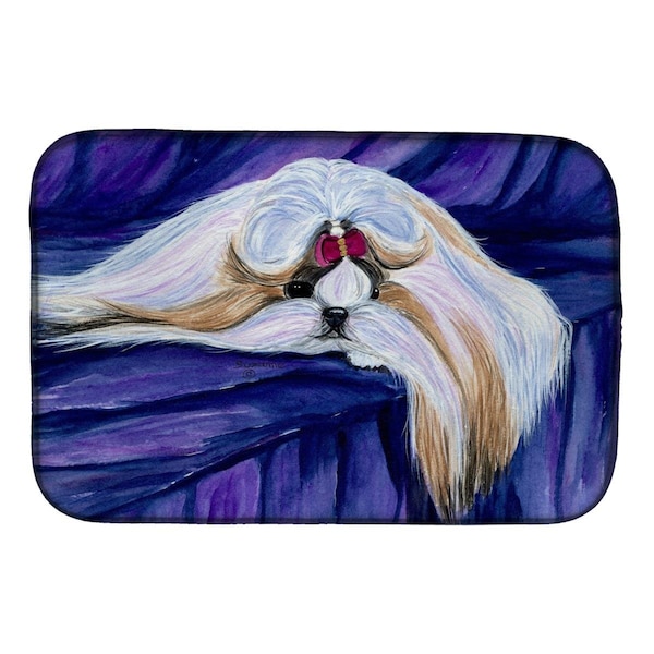 Carolines Treasures Shih Tzu Dish Drying Mat - SS8605DDM