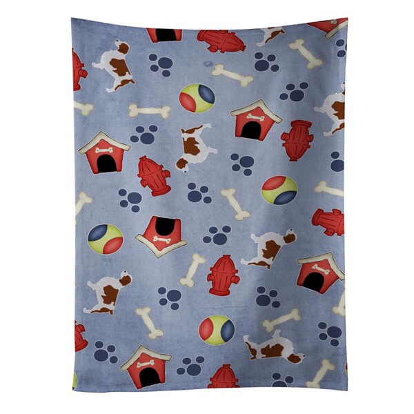 Carolines Treasures Welsh Springer Spaniel Dog House Collection Kitchen Towel - BB3900KTWL