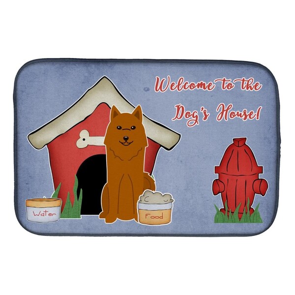 Carolines Treasures Dog House Collection Karelian Bear Dog Dish Drying Mat - BB2776DDM