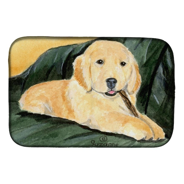 Carolines Treasures Golden Retriever Dish Drying Mat - SS8761DDM