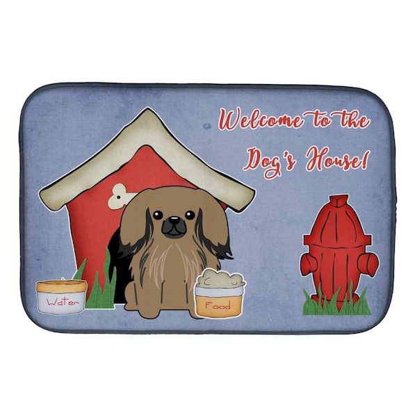 Carolines Treasures Dog House Collection Pekingnese Tan Dish Drying Mat - BB2856DDM