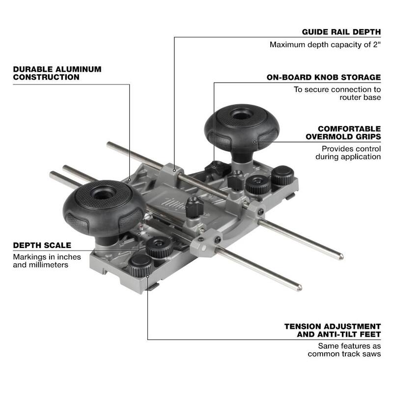 Adaptador de riel de 1/2 pulgada Milwaukee M18 FUEL solo - 48-11-2838