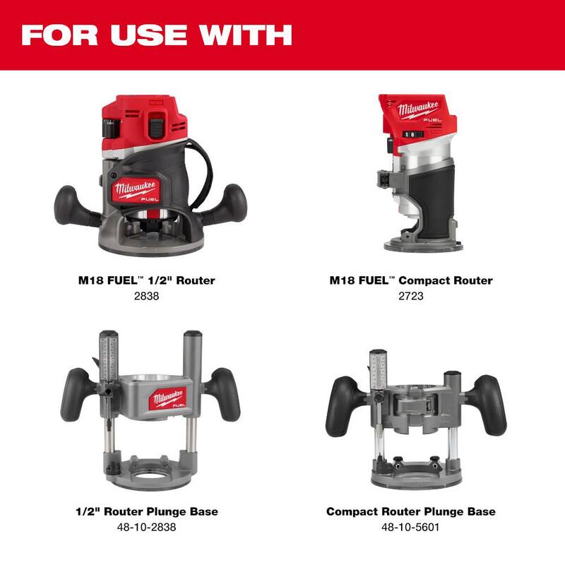 Adaptador de riel de 1/2 pulgada Milwaukee M18 FUEL solo - 48-11-2838