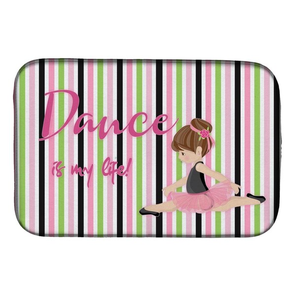 Carolines Treasures Ballet Dance is My Life Brunette Dish Drying Mat - BB5393DDM