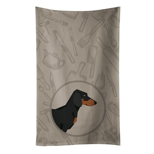Carolines Treasures Carolines Treasures CK2180KTWL Dachshund in the Kitchen Kitchen Towel - CK2180KTWL