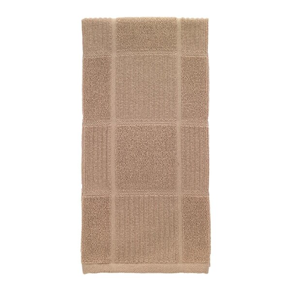 T-Fal/Wearever T-Fal  Sand Cotton Checked Parquet Kitchen Towel, 6PK - 6515795