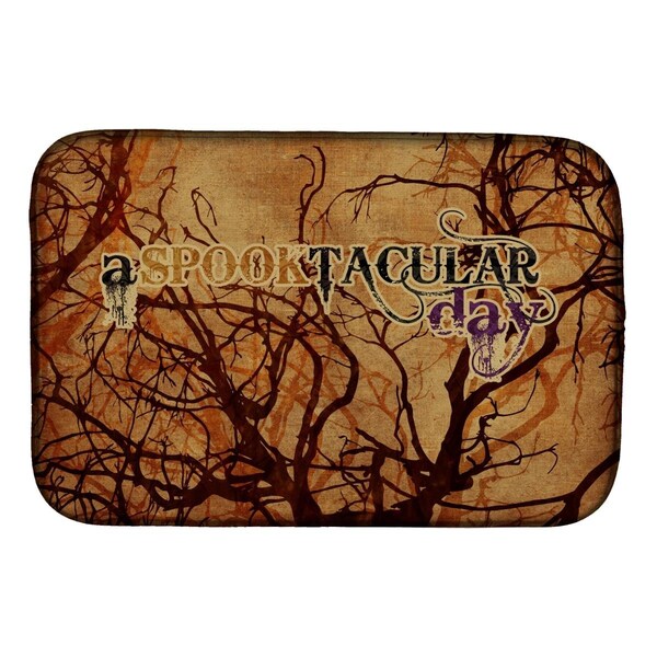 Carolines Treasures A Spook Tacular Day Halloween Dish Drying Mat - SB3016DDM