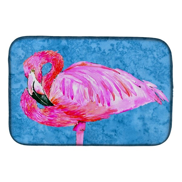 Carolines Treasures Flamingo Dish Drying Mat - 8686DDM