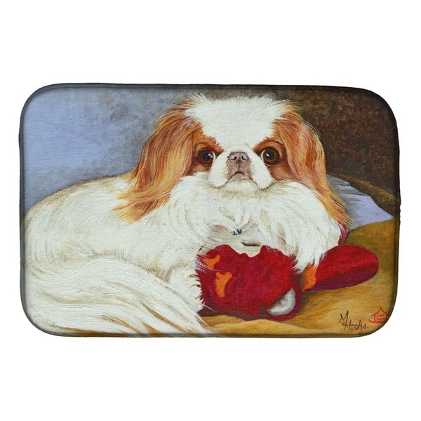 Carolines Treasures Japanese Chin Pink Gorilla Dish Drying Mat - MH1049DDM