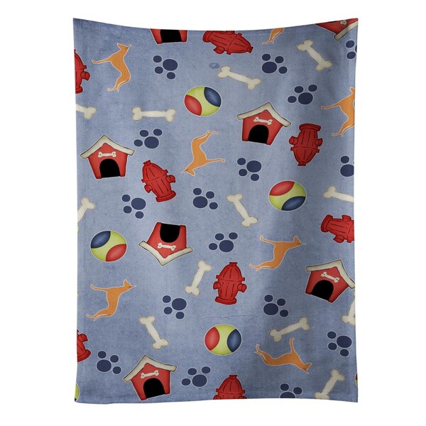 Carolines Treasures Pharaoh Hound Dog House Collection Kitchen Towel - BB3888KTWL