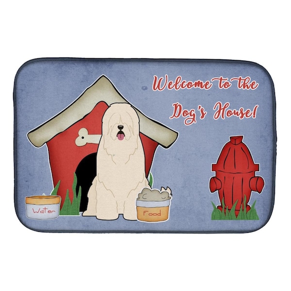 Carolines Treasures Dog House Collection South Russian Sheepdog Dish Drying Mat - BB2778DDM