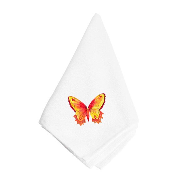 Carolines Treasures Orange And Yellow Butterfly Napkin - 8857NAP