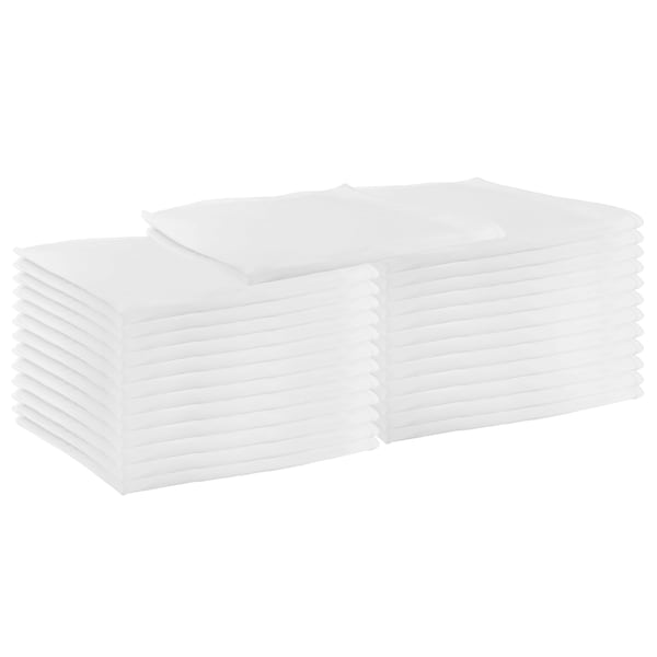 Monarch Brands Poly Spun Napkins , White, 25PK - PNP-NAP-W-25