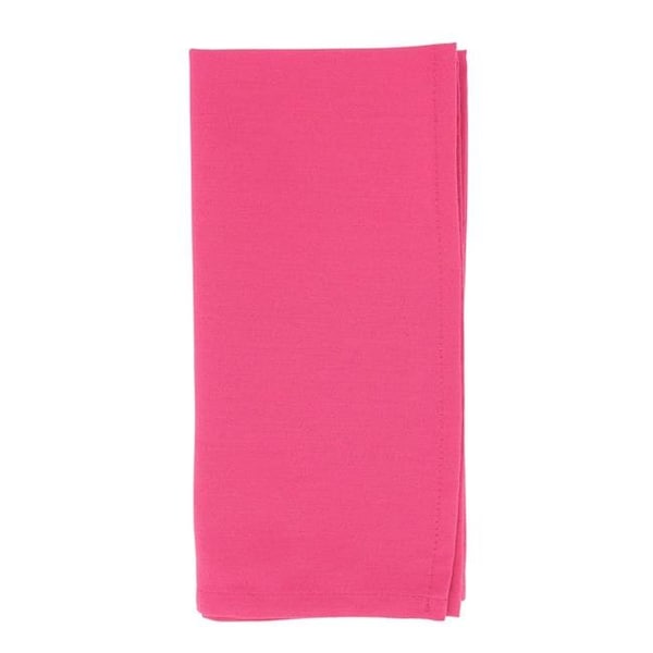 Saro Saro 321.FU20S 20 in. Casual Design Everyday Square Table Napkins; Fuchsia - Set of 12 - 321.FU20S
