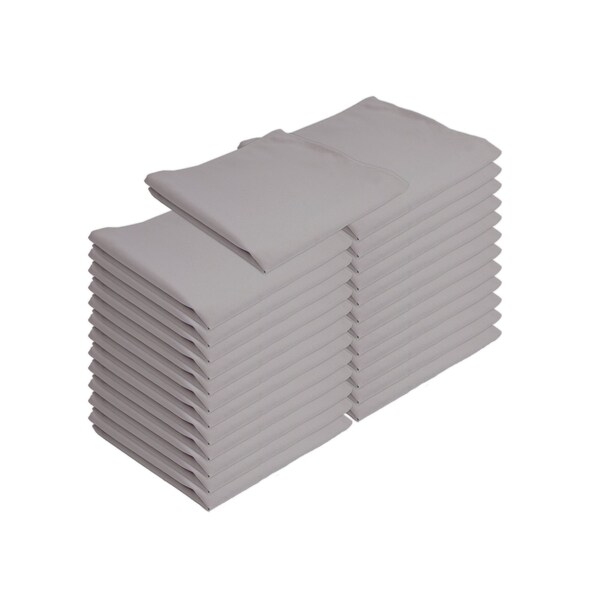 Monarch Brands Poly Spun Napkins , Light Gray, 25PK - PNP-NAP-GREY-25