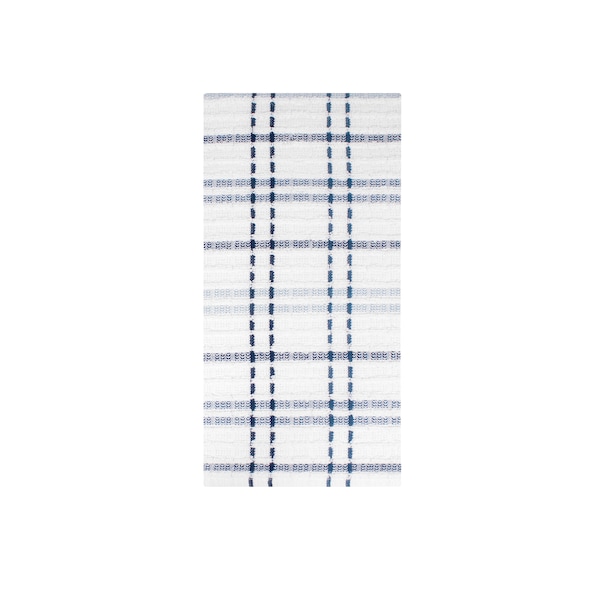 Ritz Royale Check Kitchen Towel 100% Cotton Terry Federal Blue - 13024