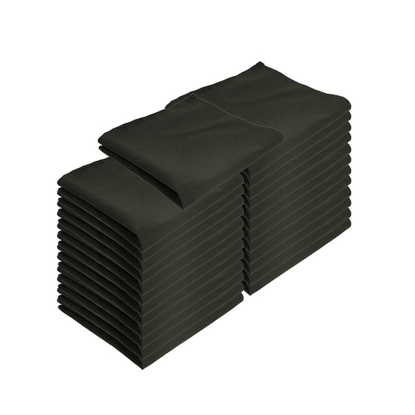 Monarch Brands Poly Spun Napkins , Black, 25PK - PNP-NAP-B-25