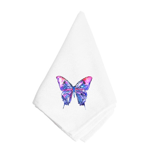 Carolines Treasures Pink And Purple Butterfly Napkin - 8859NAP