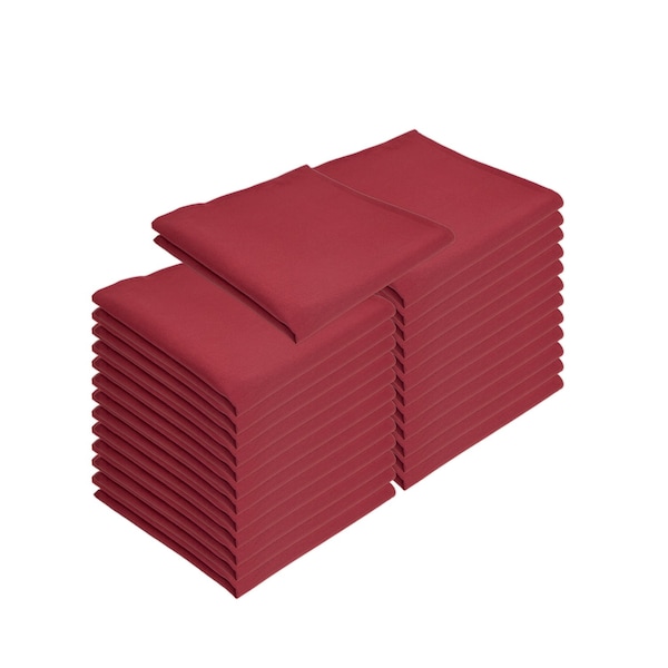 Monarch Brands Poly Spun Napkins , Burgundy, 300PK - NAP-BUR-SPUN-CS