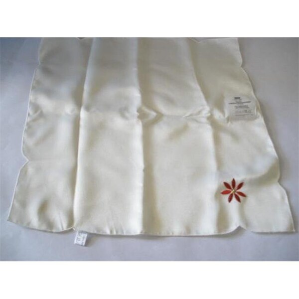 Tapestry Trading Tapestry Trading RC22355-1717-4 Embroidered Christmas Poinsettia Napkins; Set Of 4 - RC22355/1717/4
