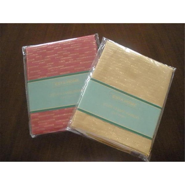 Fastfood LJC1104-1717-4PKG Goldthread Fabric Napkins Set, Gold - FA2570258