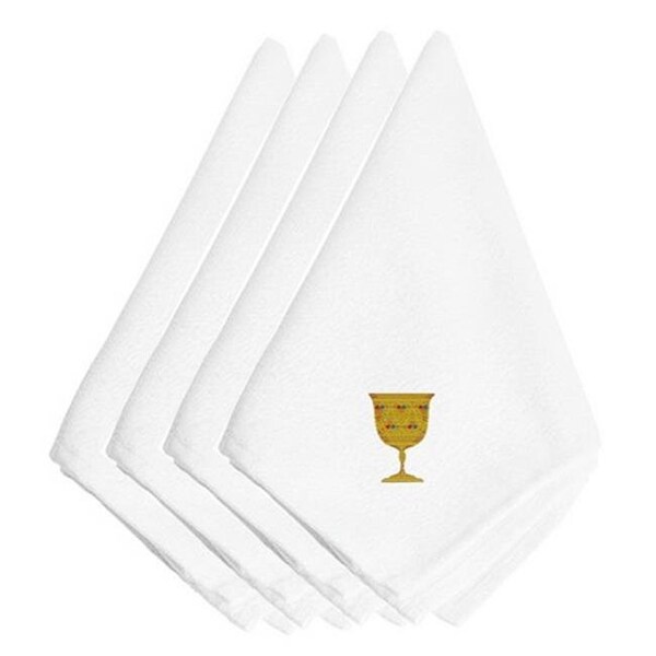 Carolines Treasures Carolines Treasures EMBT2992NPKE Hanukkah Chaliss Embroidered Napkins; Set of 4 - EMBT2992NPKE