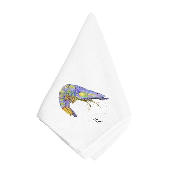 Carolines Treasures Shrimp Bright Blue Napkin - 8342NAP