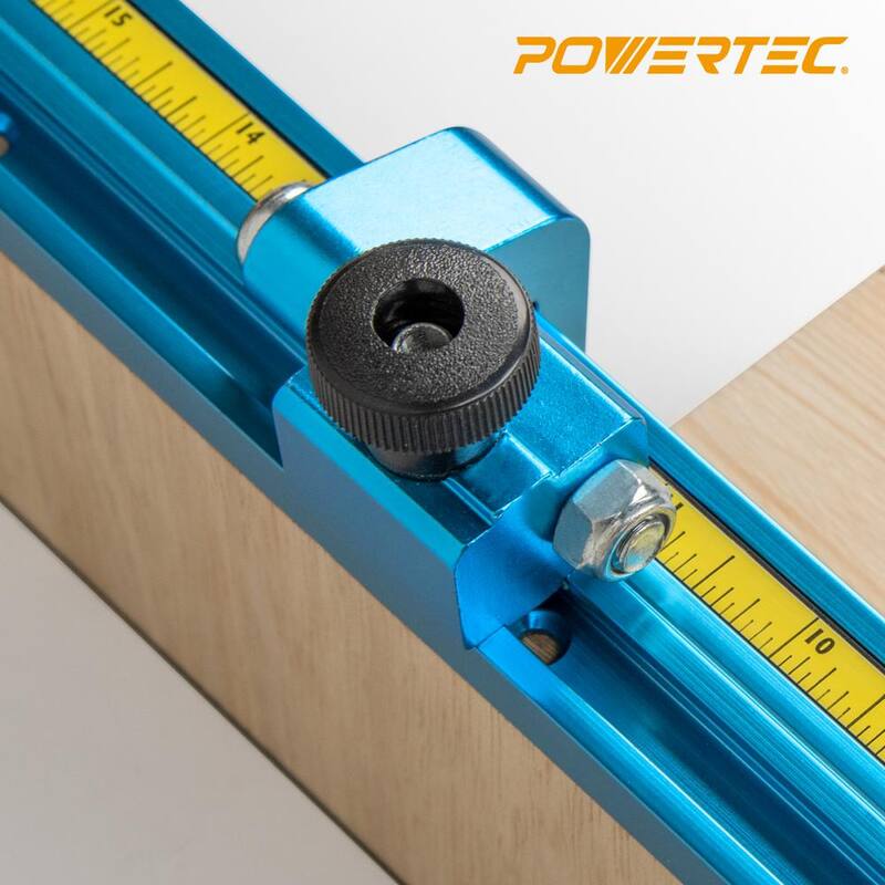 Tope de valla POWERTEC con perno en T de 5/16 pulgadas - 2-1/4 pulgadas - 71135