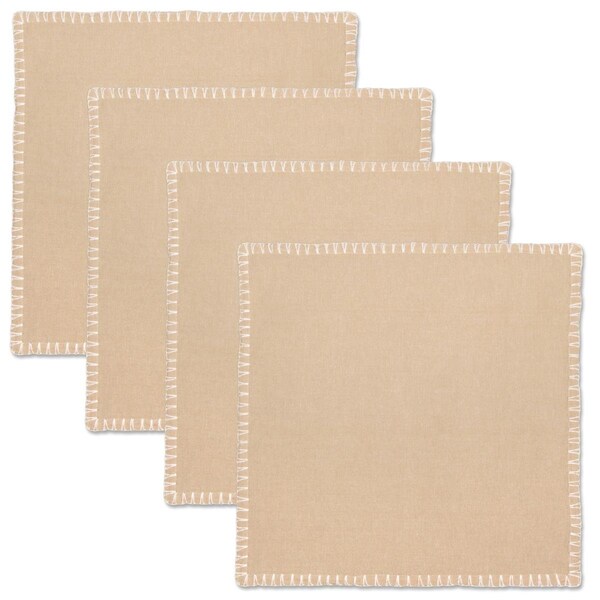 Heritage Lace 17 x 17 in. Haven Napkin - Natural, 4PK - HV-NPNA-S