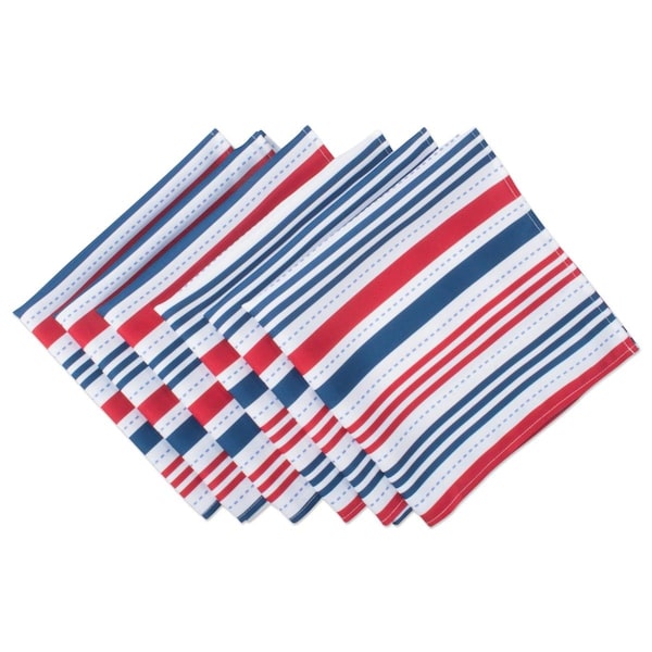 Fastfood 20 x 20 in. Patriotic Stripe Outdoor Napkin - FA1540265