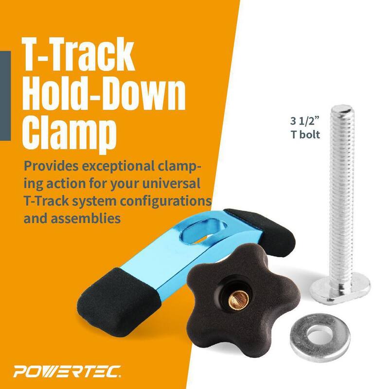 Sujetador mini de sujeción POWERTEC 3-5/8 in. L x 3/4 in. W (paquete de 2) - 71389