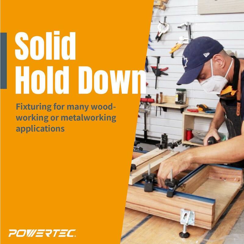 Sujetador mini de sujeción POWERTEC 3-5/8 in. L x 3/4 in. W (paquete de 2) - 71389