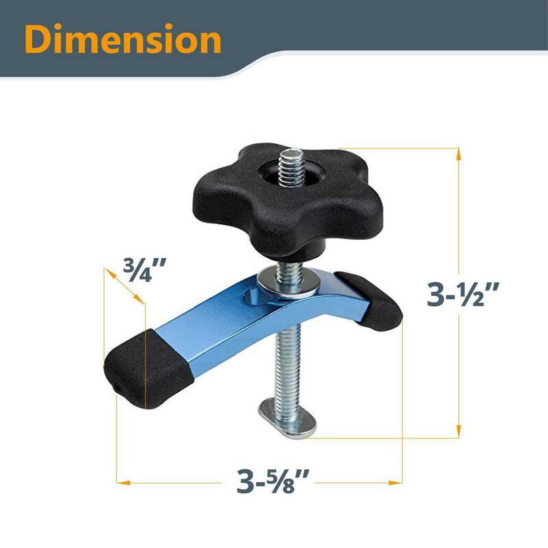 Sujetador mini de sujeción POWERTEC 3-5/8 in. L x 3/4 in. W (paquete de 2) - 71389