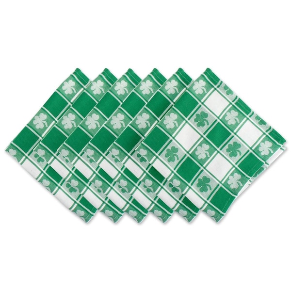 Fastfood Shamrock Woven Check Napkin - FA2567162