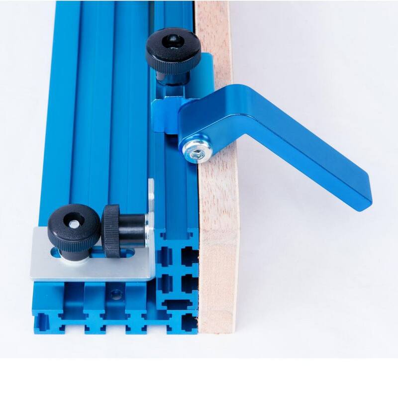Riel T múltiple de aluminio de 3 pulgadas x 24 pulgadas de POWERTEN para plantillas y accesorios con medidas láser de izquierda a derecha - 71489