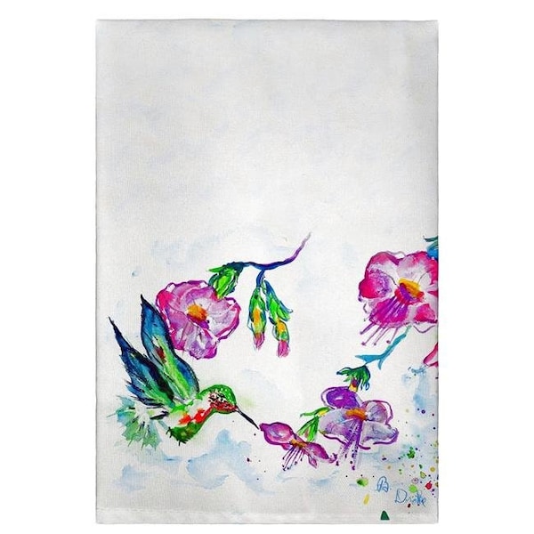 Betsy Drake Betsy Drake GT713 Feeding Hummingbird Guest Towel - GT713