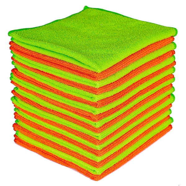 Dsv Standard Microfiber Cleaning Cloth, 11.8in x 13.8in, 24-PK - 96333A