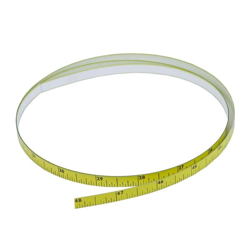 Cinta métrica autoadherible de derecha a izquierda POWERTEC de 4 pies de largo x 5/16 pulgadas de ancho x 1/128 pulgadas de grosor - 71134
